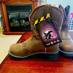 Justin Gypsy steel toe womens boots